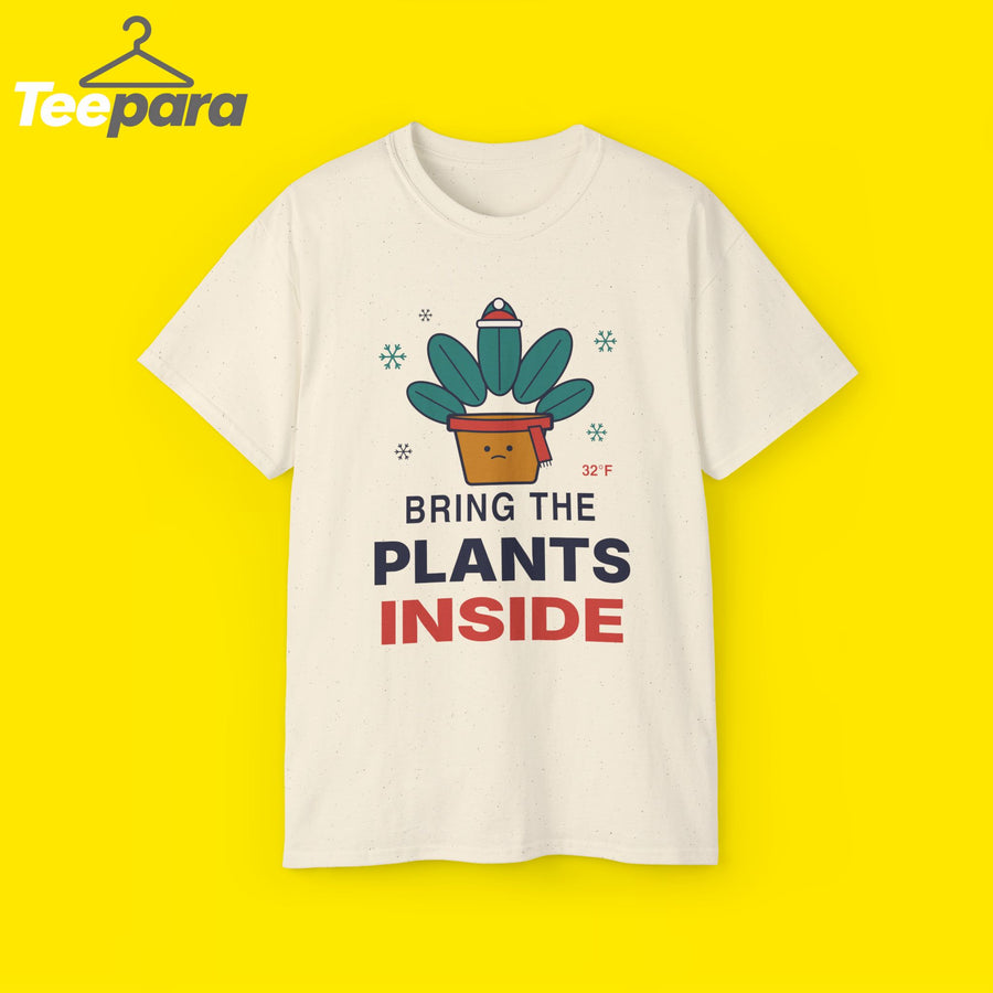 Bring The Plants Inside funny plant lover t-shirt by TeePara