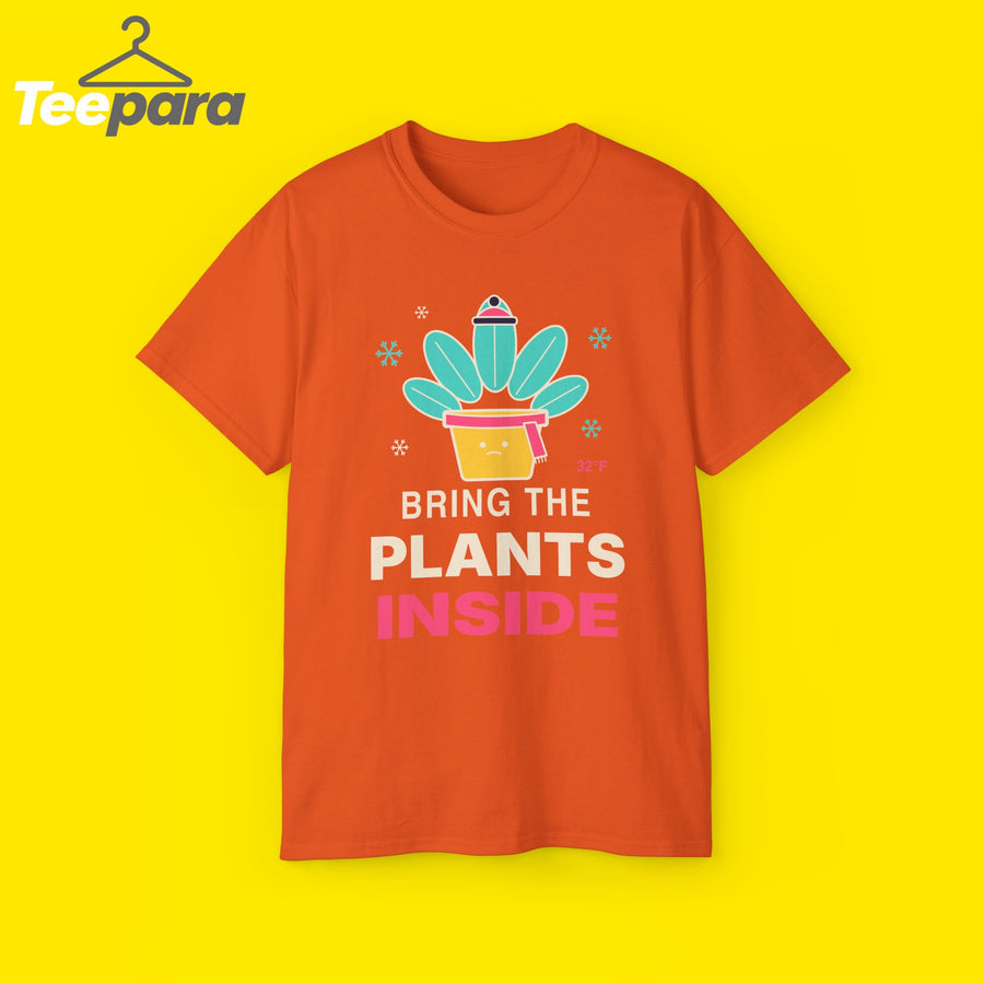 Bring The Plants Inside funny plant lover t-shirt by TeePara
