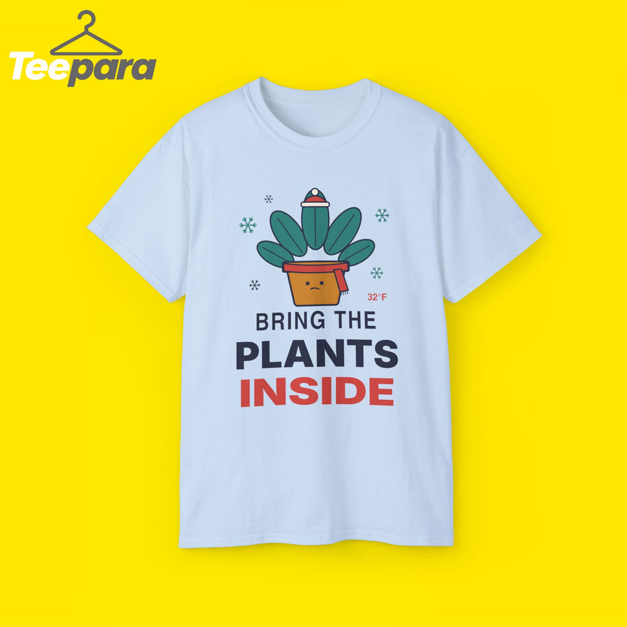 Bring The Plants Inside funny plant lover t-shirt by TeePara