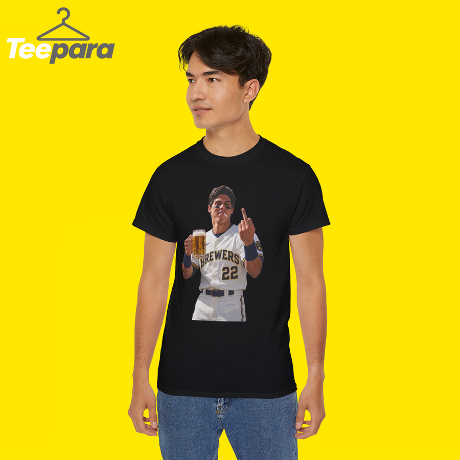Christian Yelich Beer Middle Finger Shirt