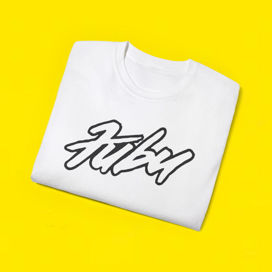 FUBU Men’s White Short Sleeve Logo T-Shirt