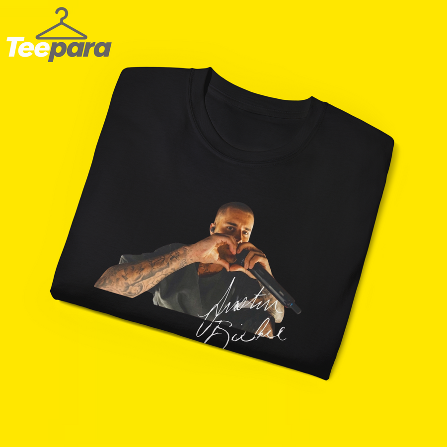 Justin Bieber Heart Sign Shirt