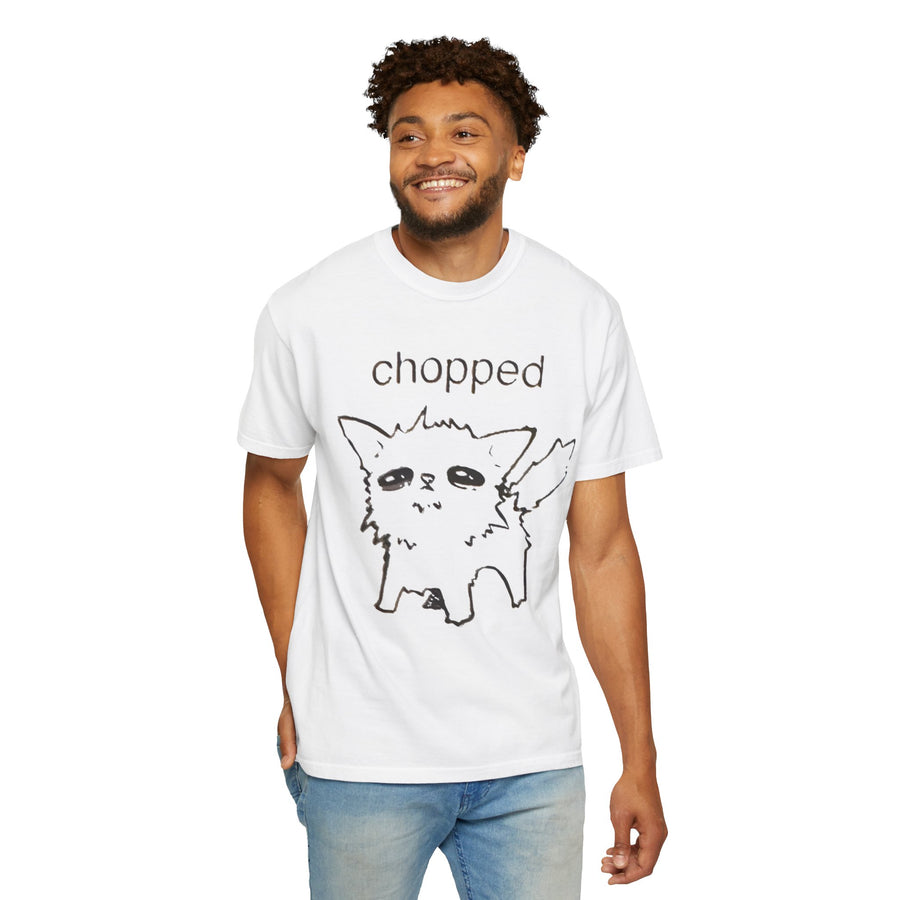 Chopped Cat Drawing sketch shirt