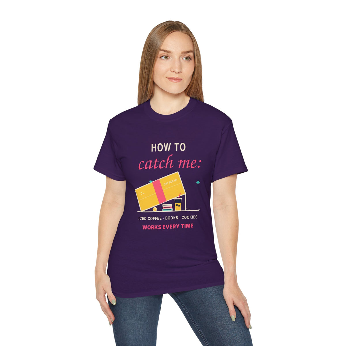 How To Catch Me funny iced coffee and book lover t-shirt by TeePara