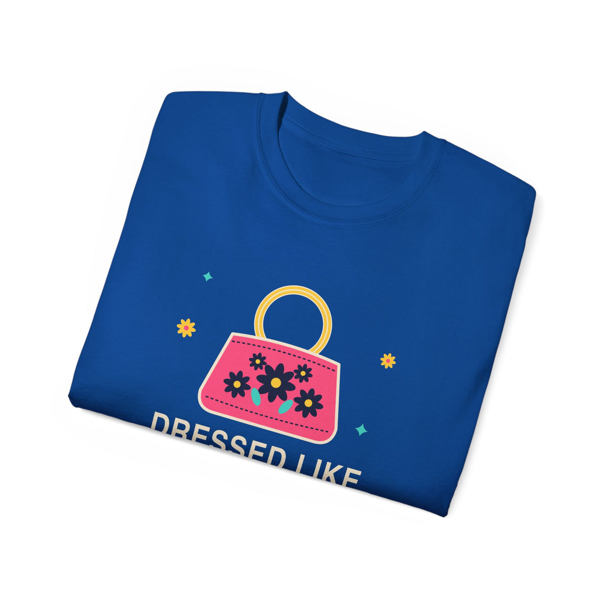 Dressed Like Grandma On Purpose vintage floral handbag t-shirt by TeePara