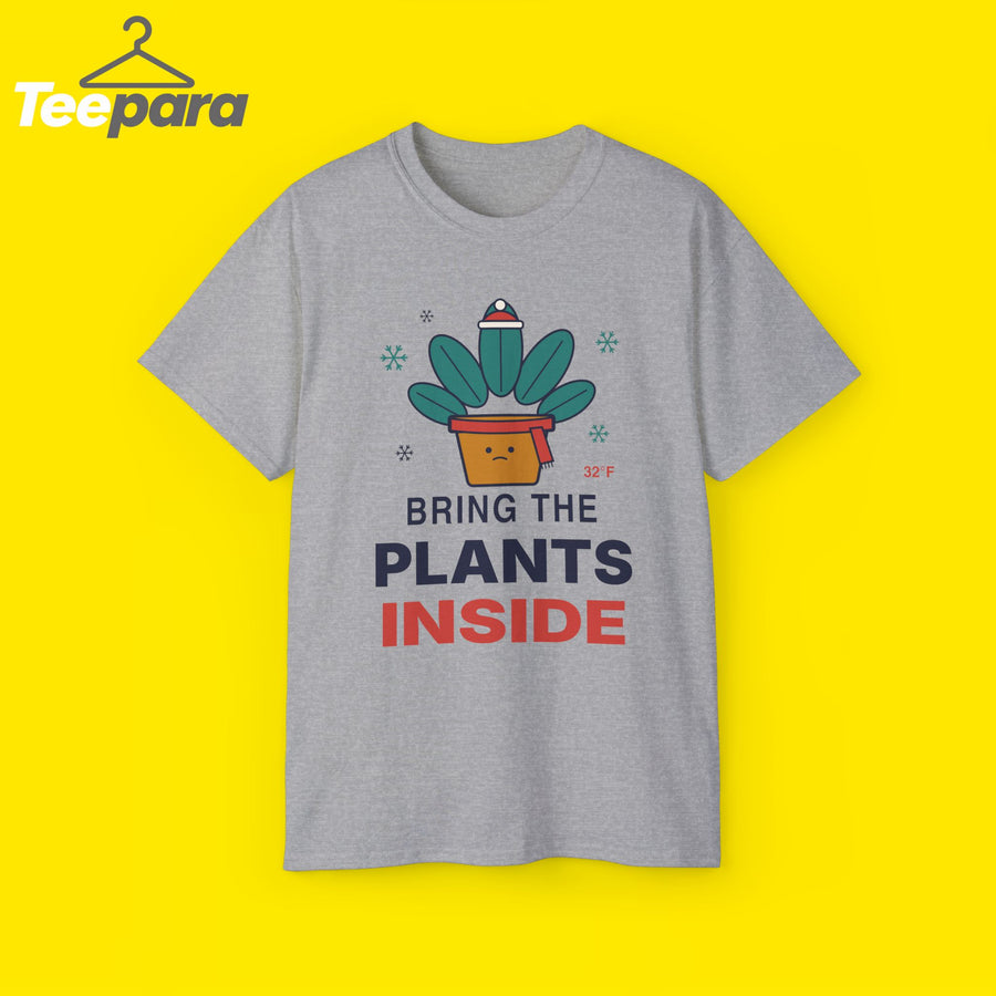 Bring The Plants Inside funny plant lover t-shirt by TeePara