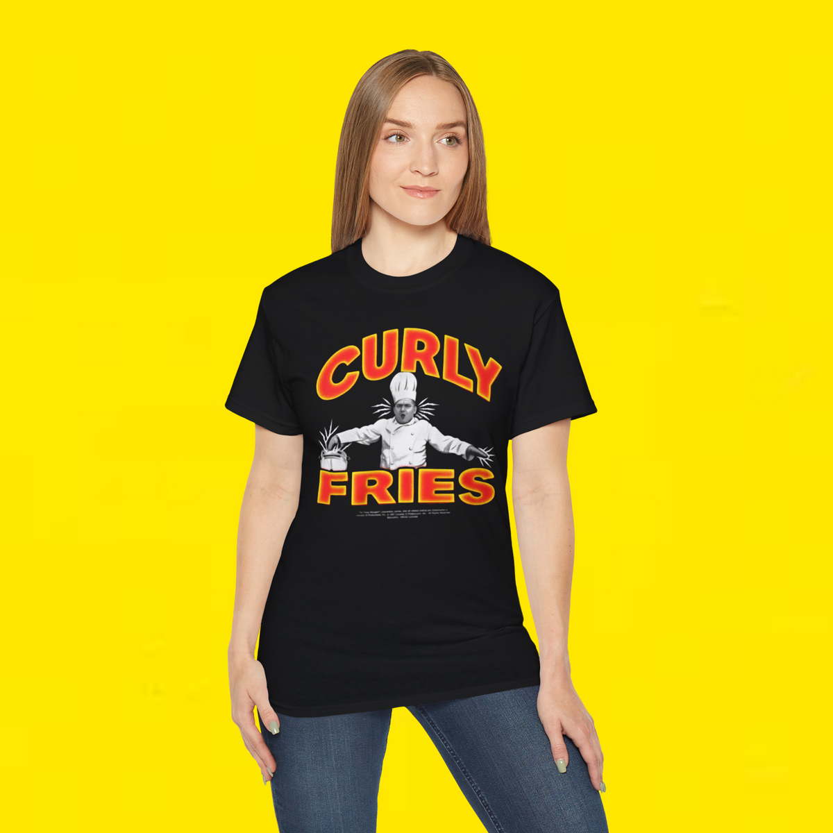 90s The Three Stooges CURLY FRIES Shirt