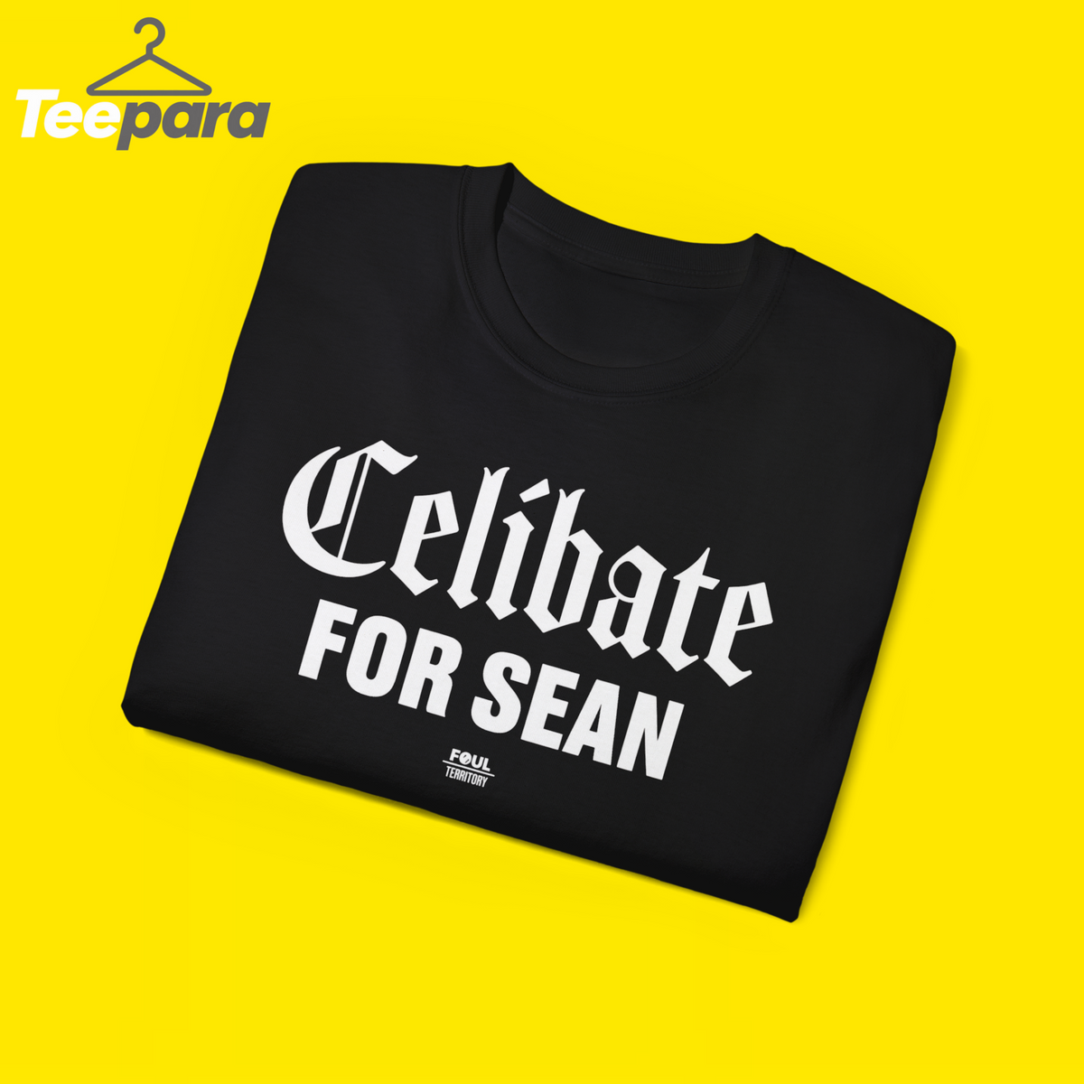 Top Celibate For Sean Gothic Typography Foul Territory Sports Podcast Humor T-ShirtBATMAN Compression Shirt (Black)