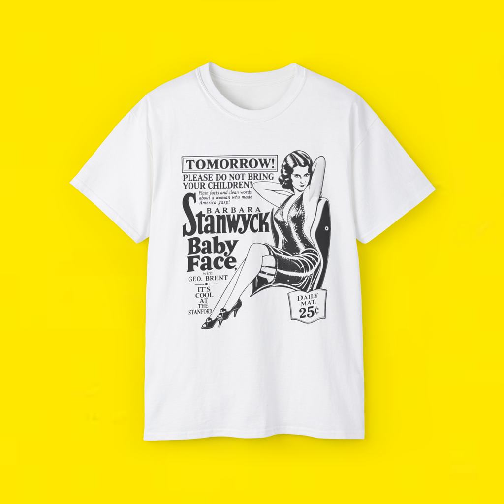 Barbara Stanwyck Baby Face Vintage Shirt