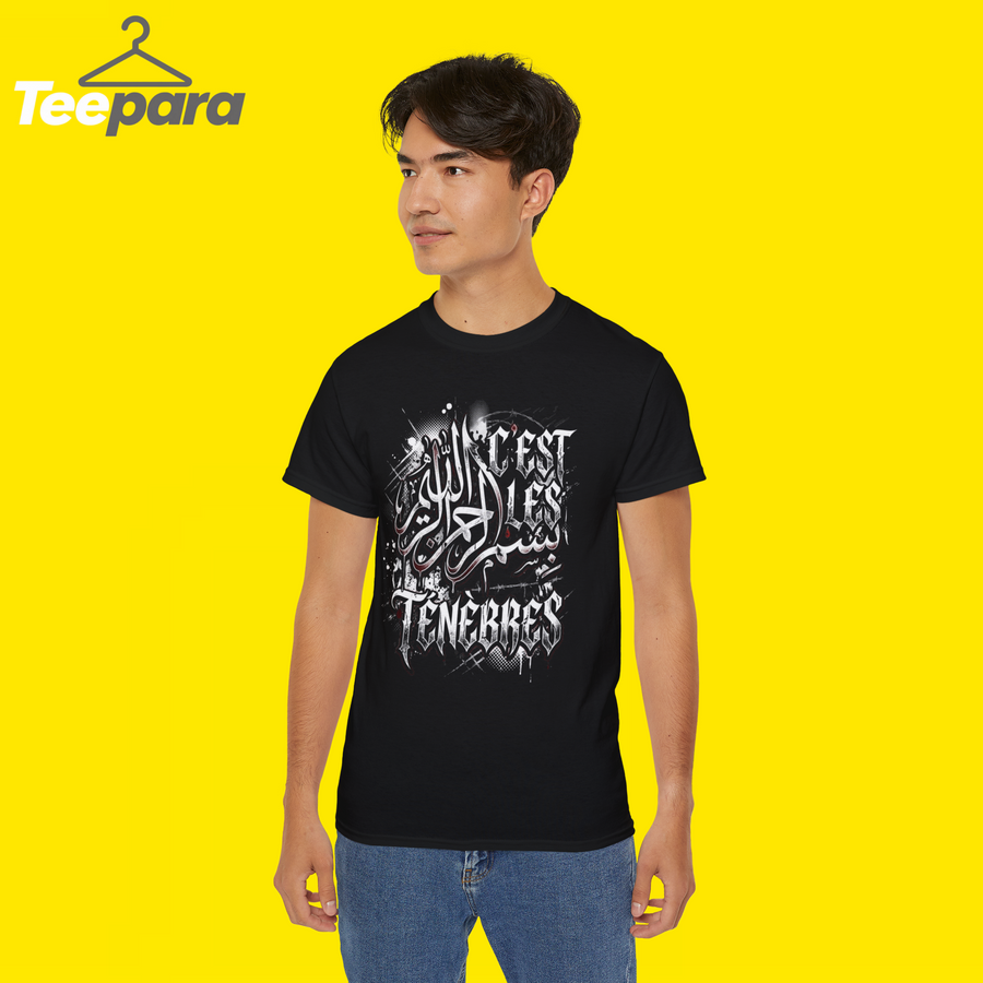 Bismillah C'est Les Ténèbres Arabic - Dark Streetwear Graphic Tee men