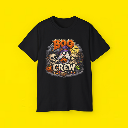 Boo Crew Halloween Ghost Shirt | Cute Spooky Halloween T-Shirt