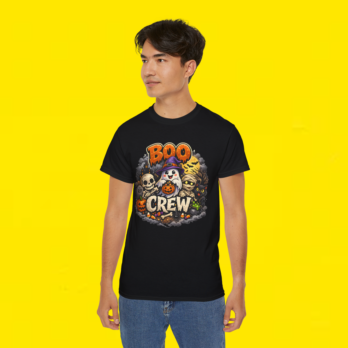 Boo Crew Halloween Ghost Shirt | Cute Spooky Halloween T-Shirt