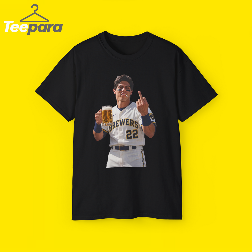 Christian Yelich Beer Middle Finger Shirt