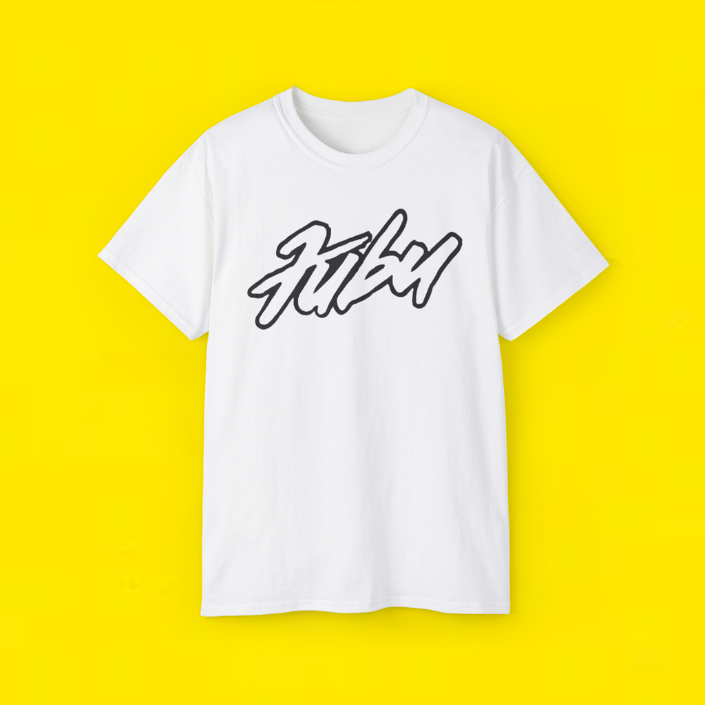 FUBU Men’s White Short Sleeve Logo T-Shirt