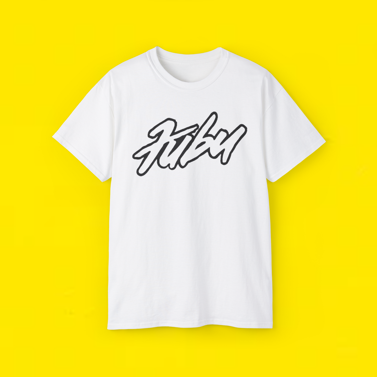 FUBU Men’s White Short Sleeve Logo T-Shirt
