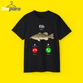 Fih Calling Smoking Fish Meme phone call screen Shirt