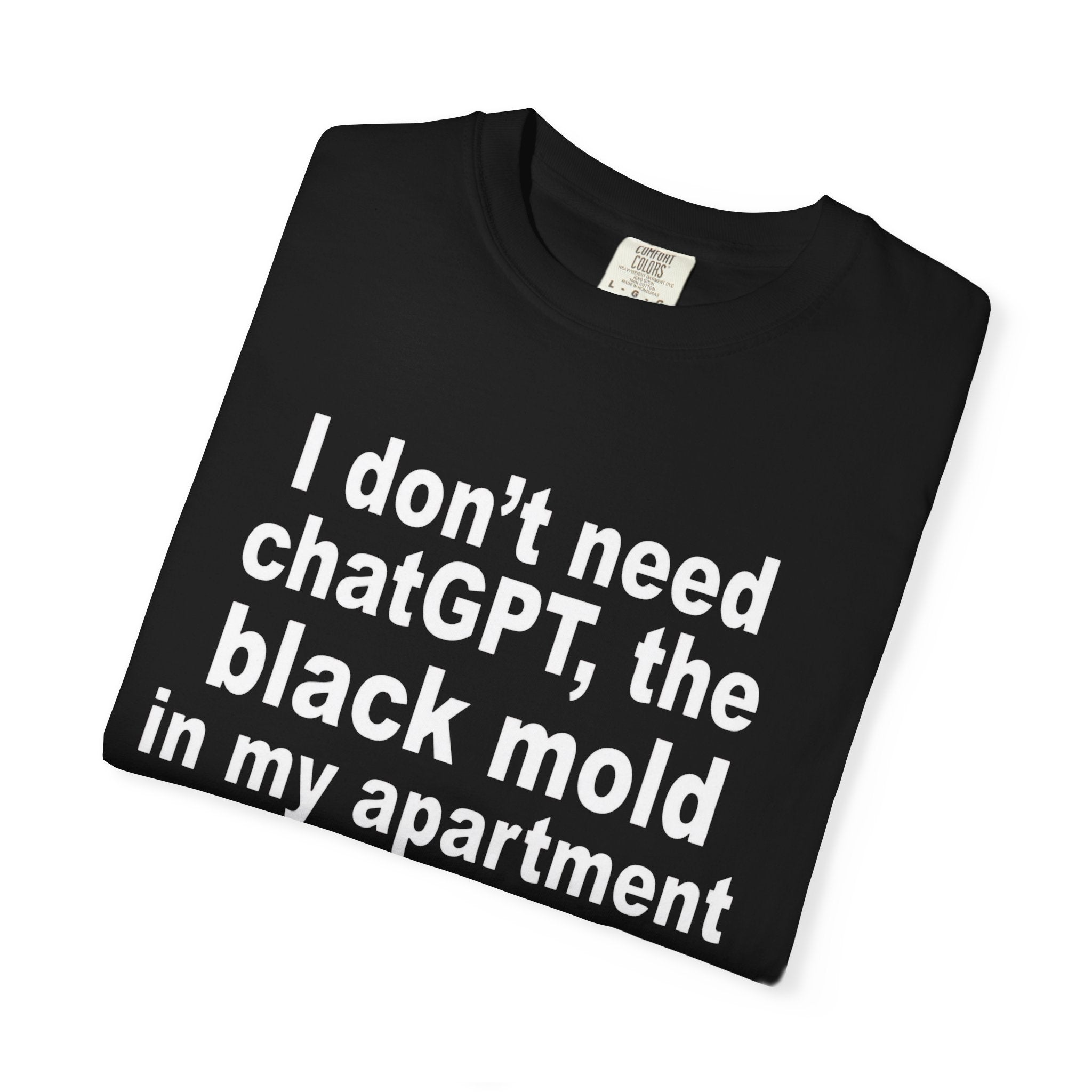 I Don't Need ChatGPT The Black Mold In My Apartment Knows Everything Shirt unisex