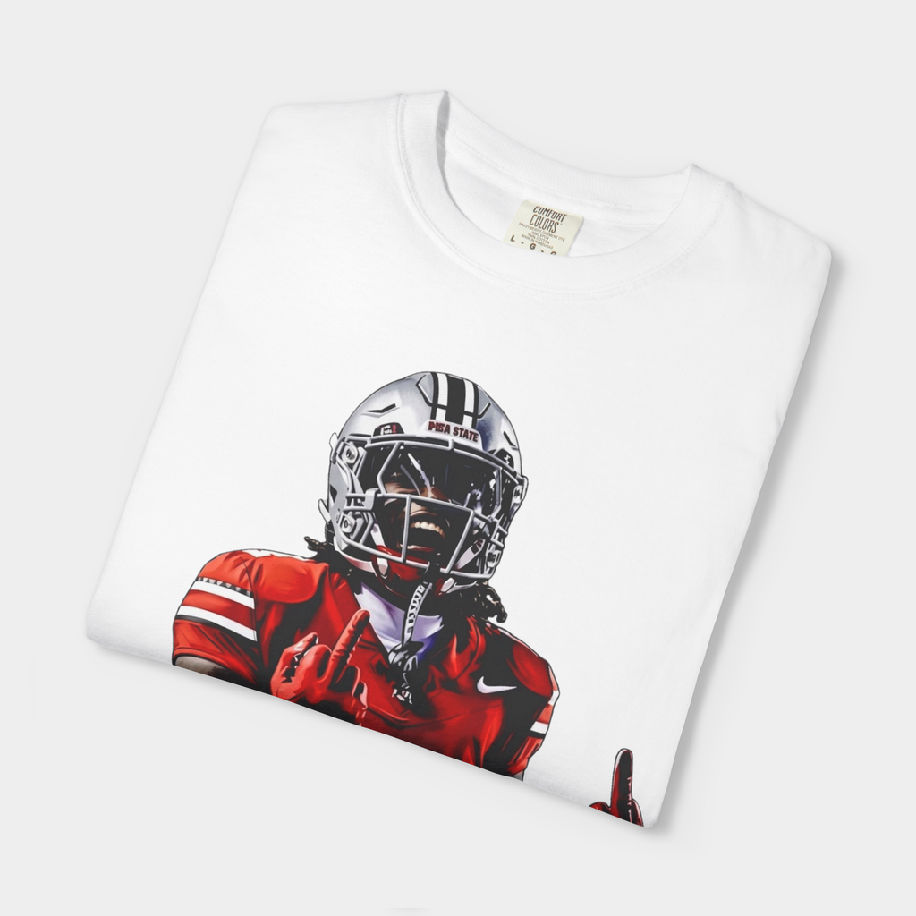 Ohio State Buckeyes Jeremiah Smith Player Middle Finger T-Shirt
