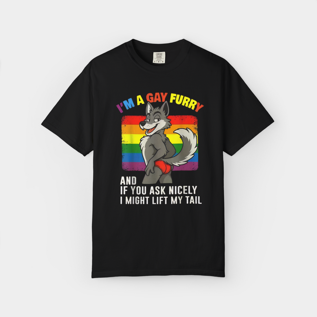 I'm A Gay Furry Pride Month Gay LGBTQ Rainbow Fox Furry T-Shirt