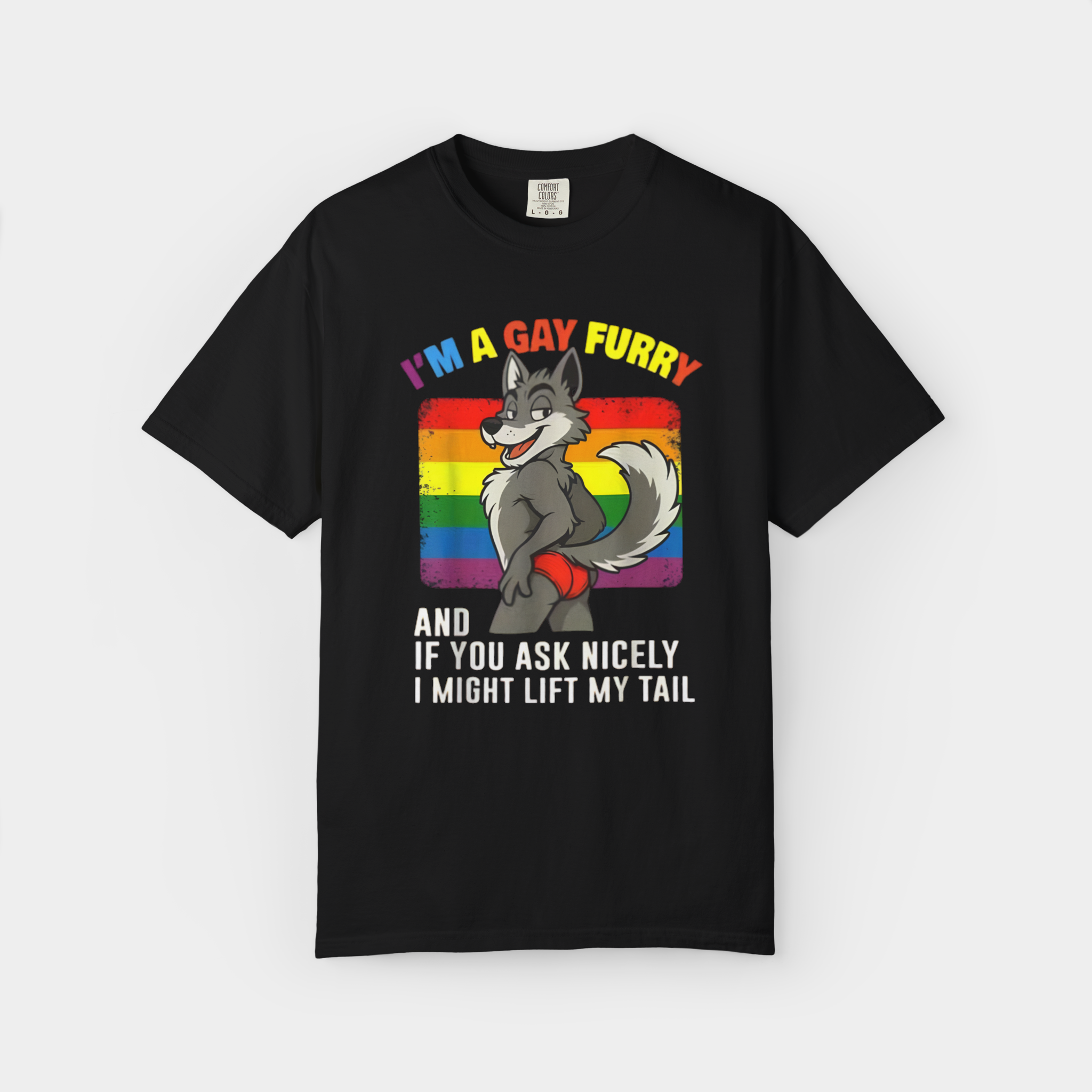 I'm A Gay Furry Pride Month Gay LGBTQ Rainbow Fox Furry T-Shirt