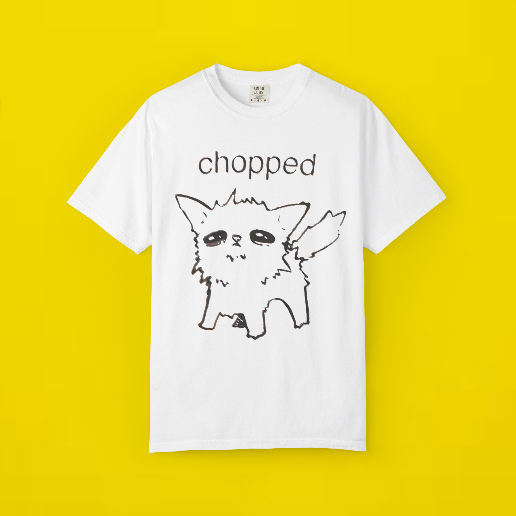 
Chopped Cat Drawing sketch shirt