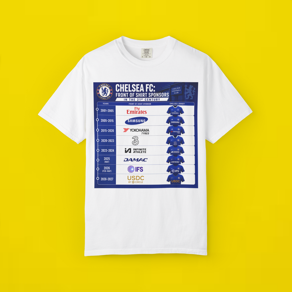Chelsea Front Of Shirt Sponsor T-Shirt