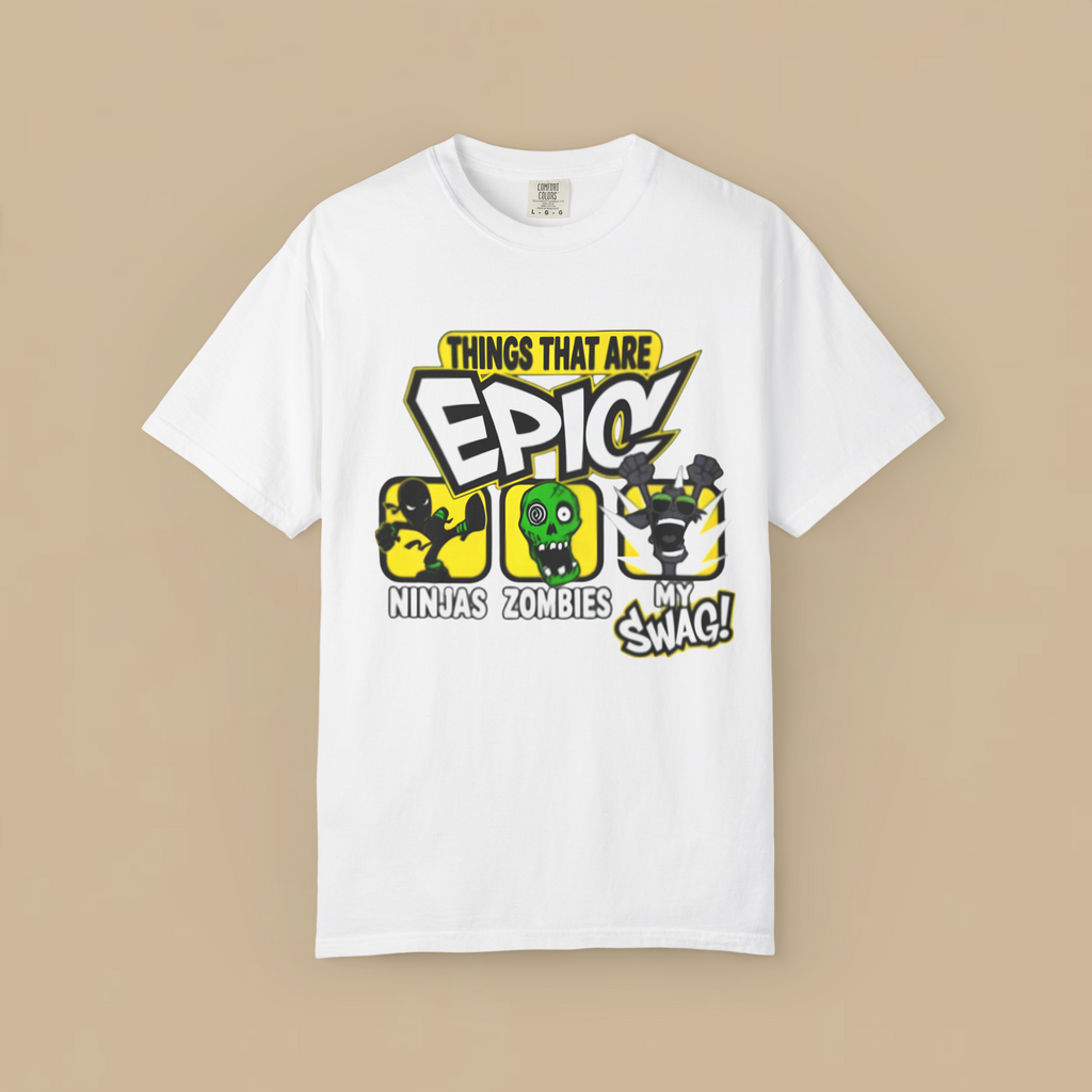 Things That Are Epic Ninjas Zombies My Swag Shirt