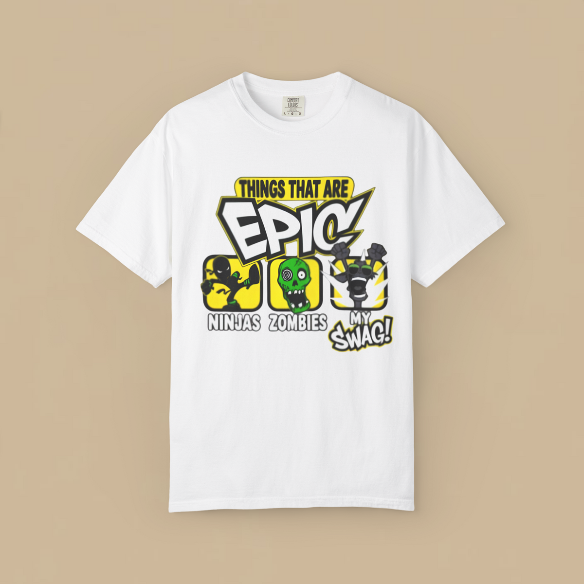 Things That Are Epic Ninjas Zombies My Swag Shirt