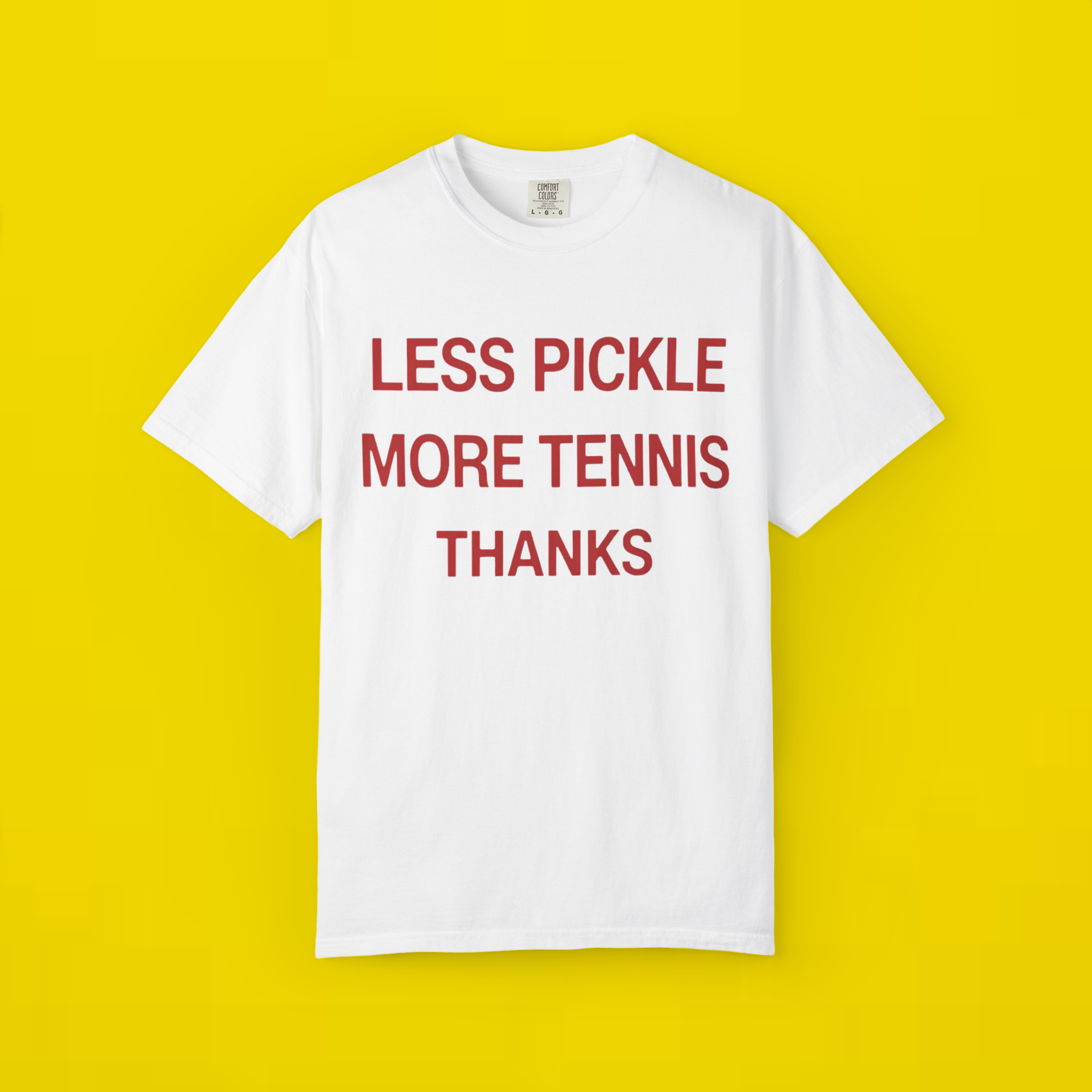 Less Pickle More Tennis Thanks Shirt