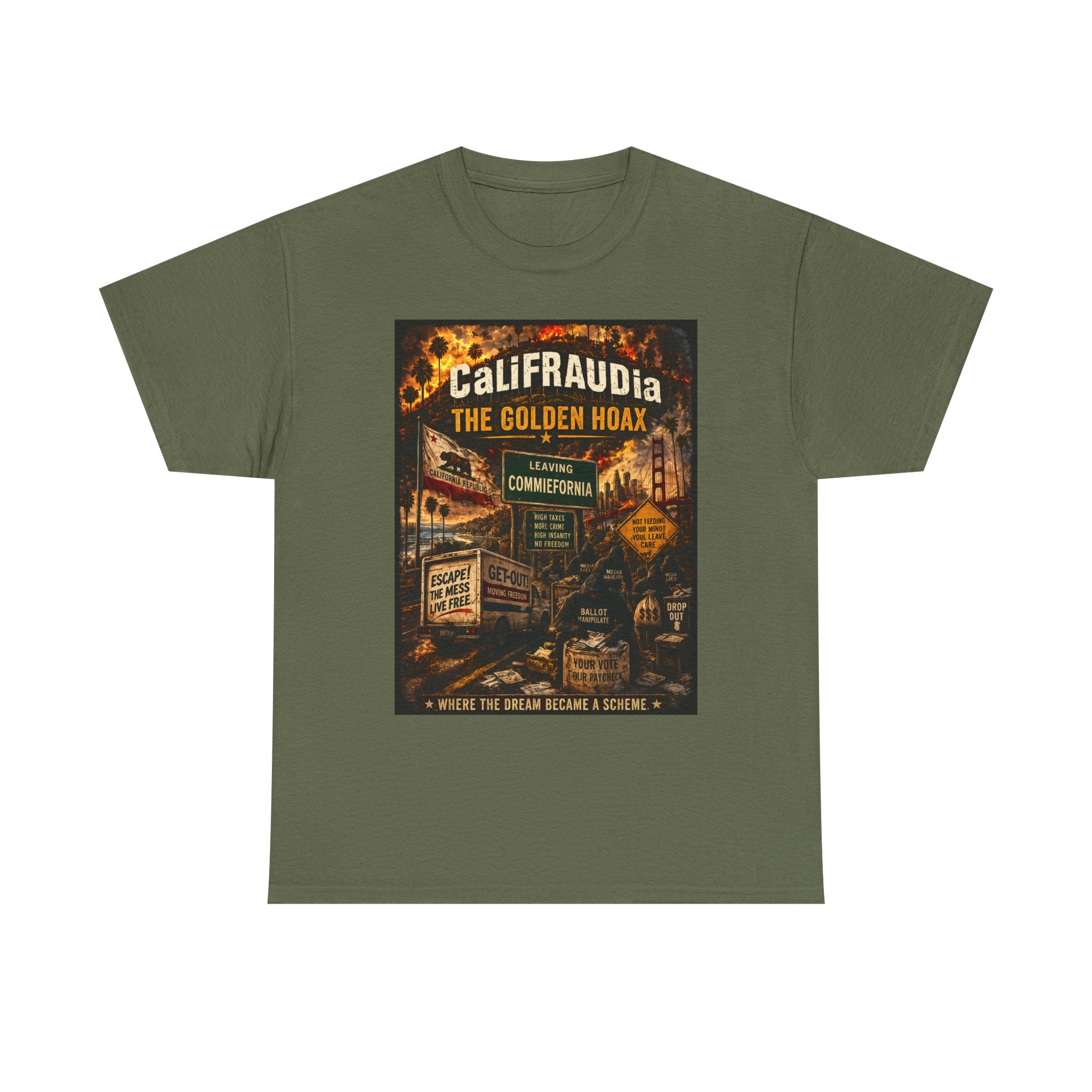 Where the Dream Became a Scheme Political Satire Shirt 