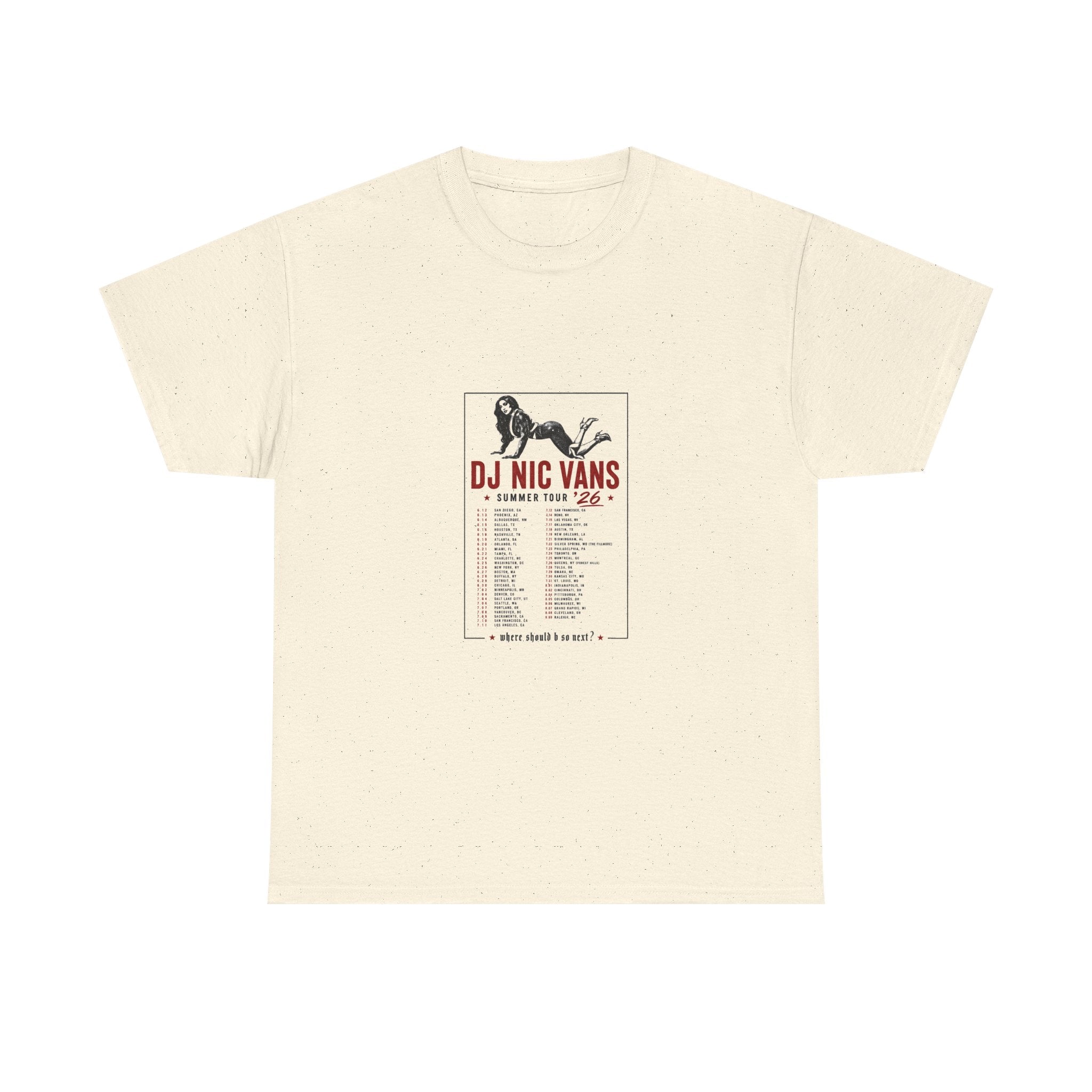 DJ Nic Vans Summer Tour 26 Shirt