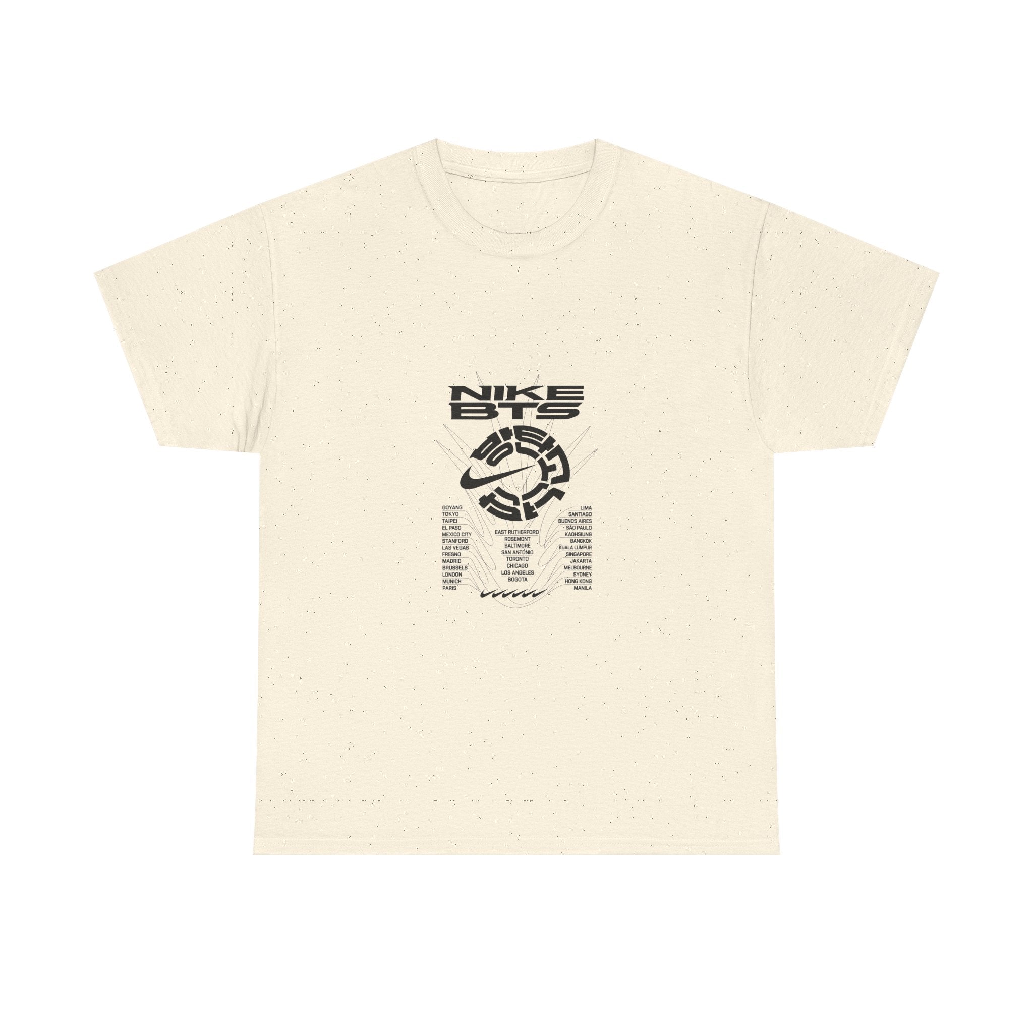 BTS World Tour City List K-pop Bangtan Boys ShirtT