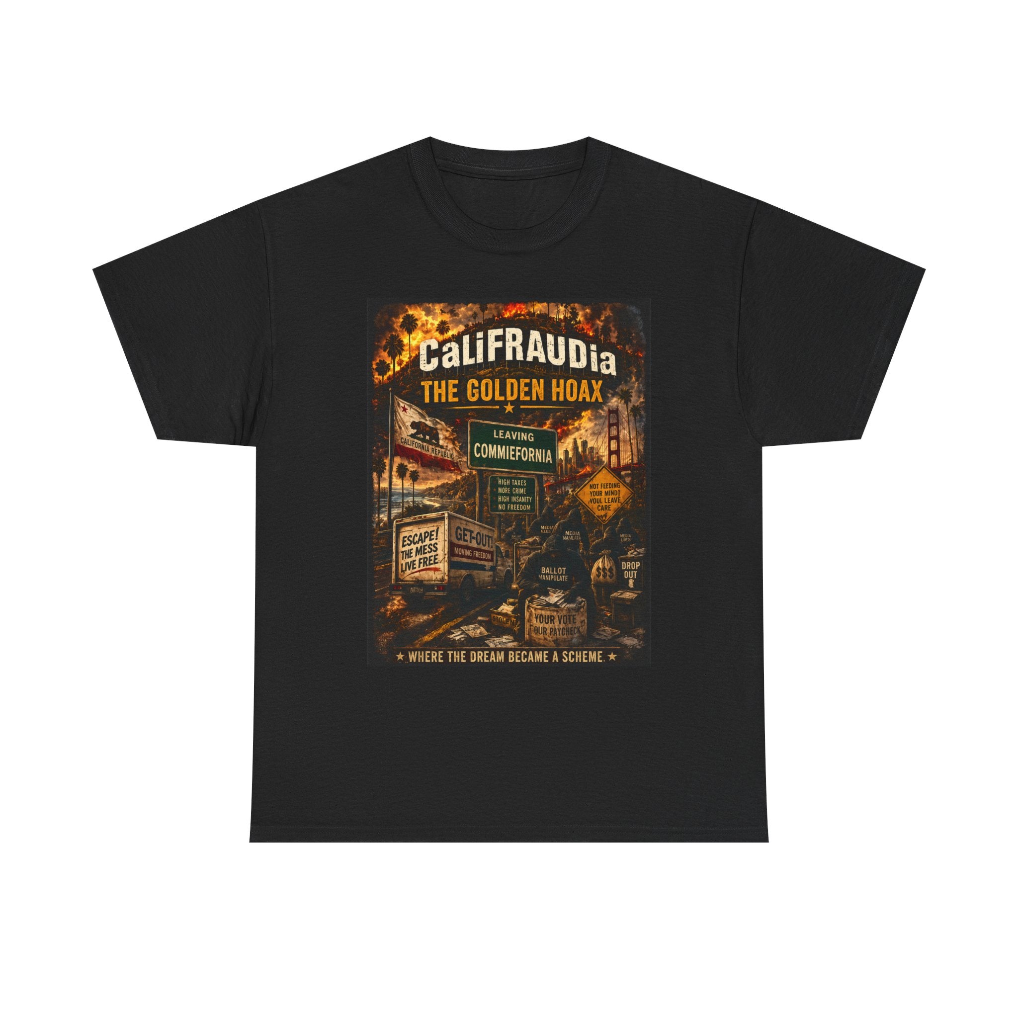 Where the Dream Became a Scheme Political Satire Shirt