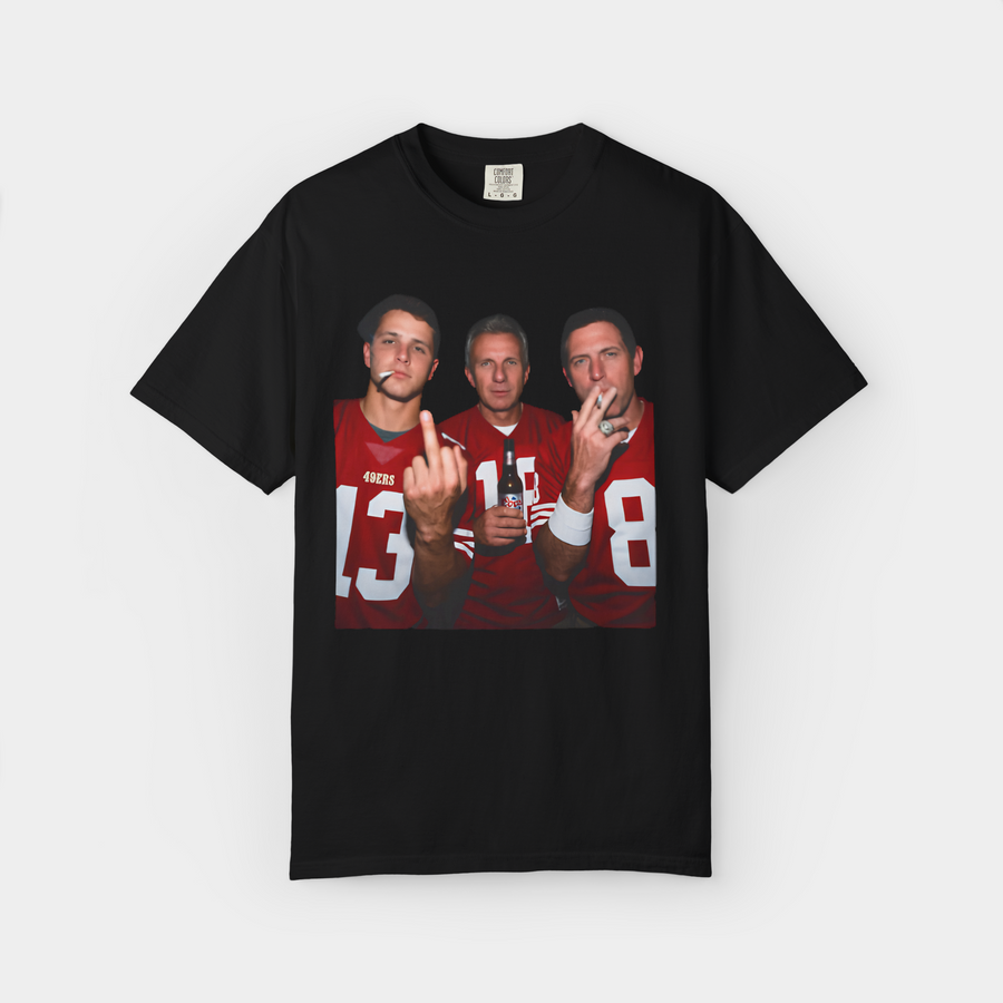 Purdy Joe Montana Steve Young Smoking Shirt