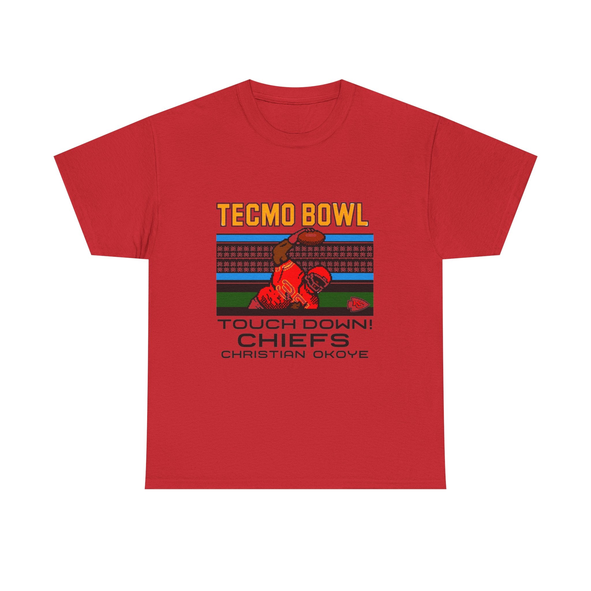 Christian Okoye Tecmo Bowl Chiefs Shirt  red