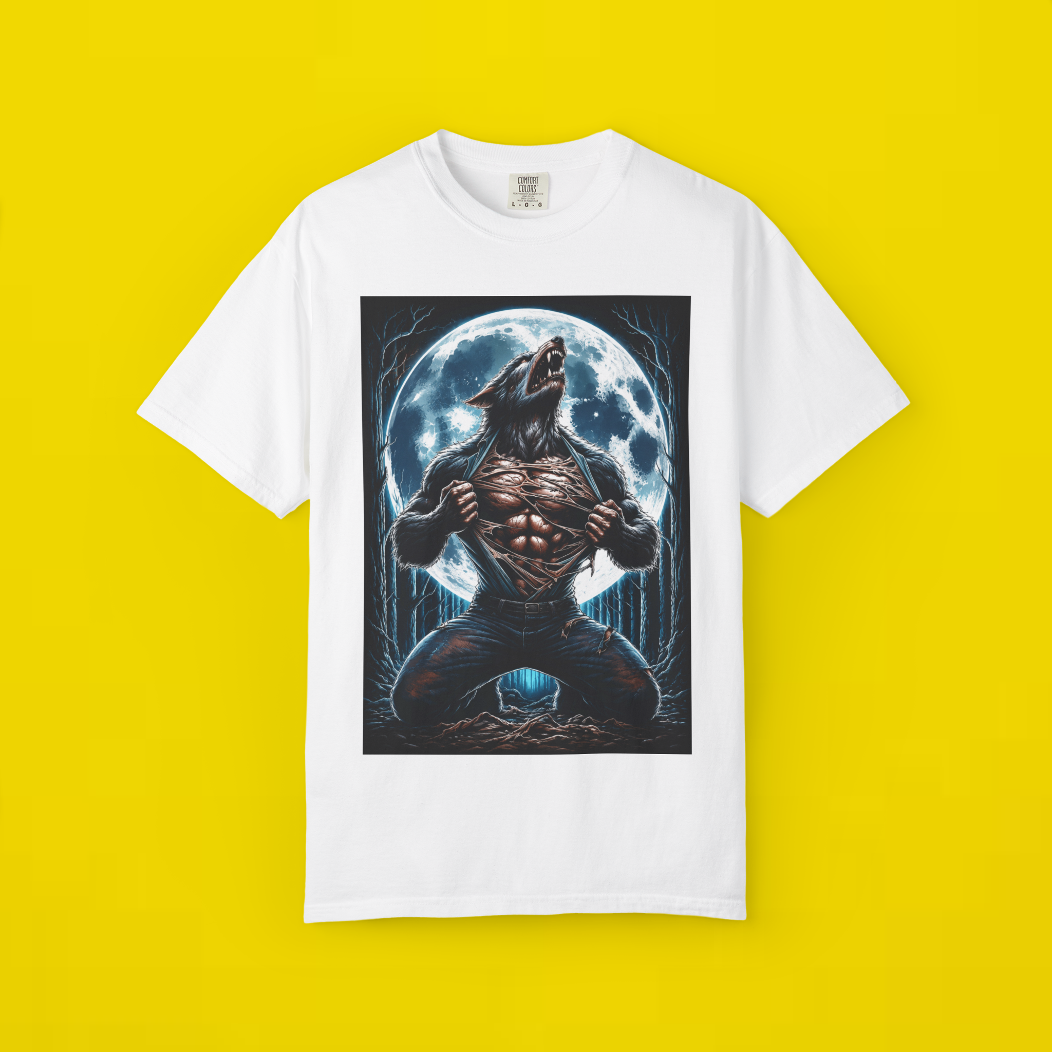 wolf ripping shirt meme