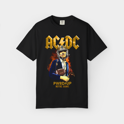 acdc notre dame shirt