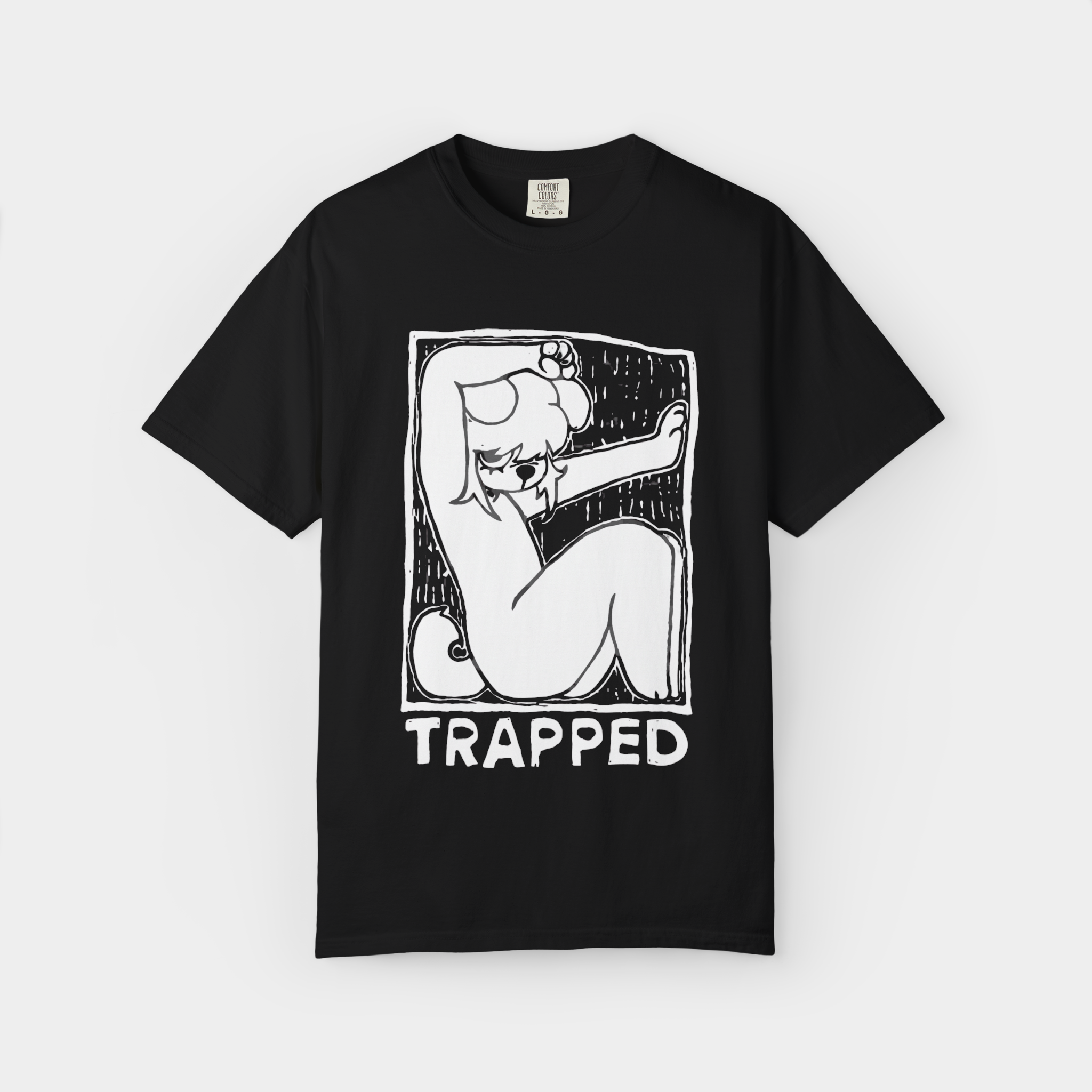 dog trapped shirt 