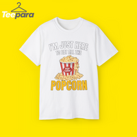 I'm Just Here to Eat all the Popcorn Movie Cinema Food Snack t-shirt