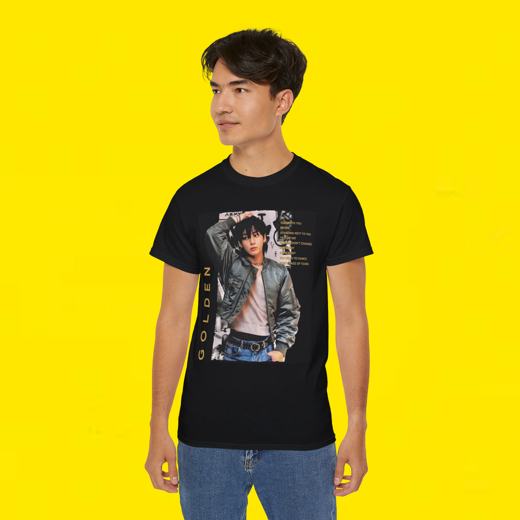 JIN WEARING A JUNGKOOK SHIRT