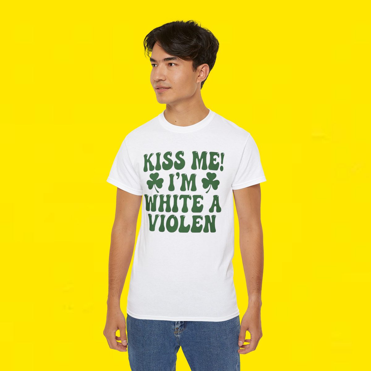 KISS ME! I'M WHITE A VIOLEN SHIRT