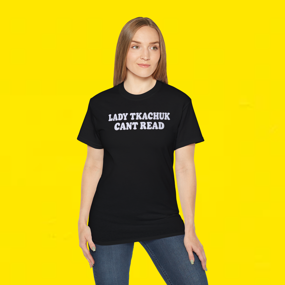 Lady Tkachur Cant Read T-Shirt