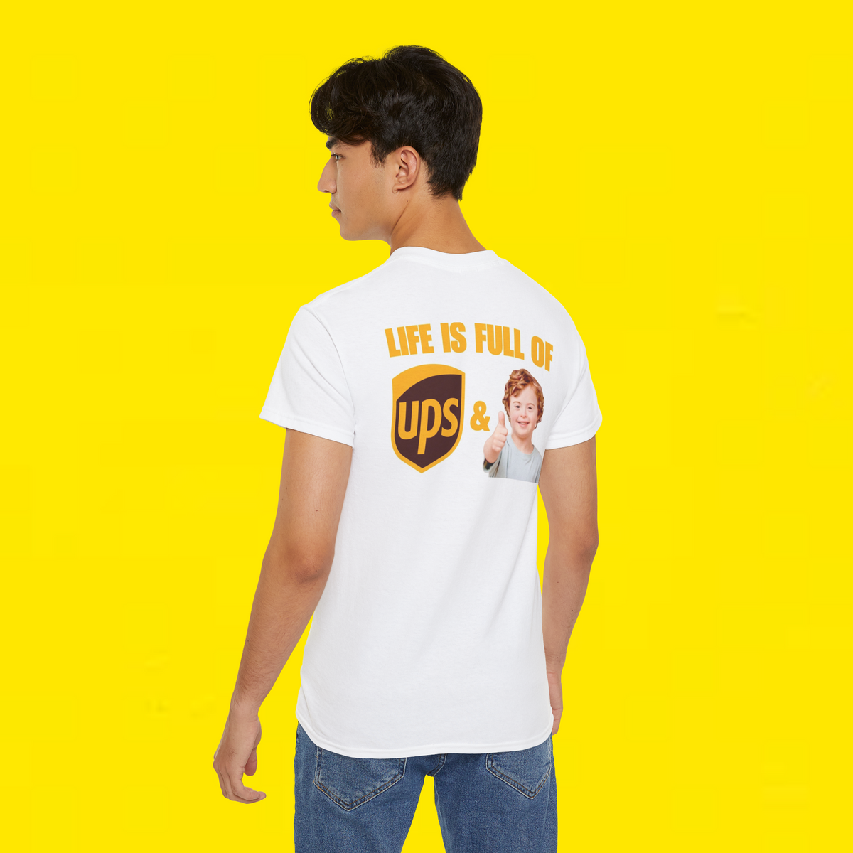 
Life Is Full of UPS and Downs Delivery Positive shirt