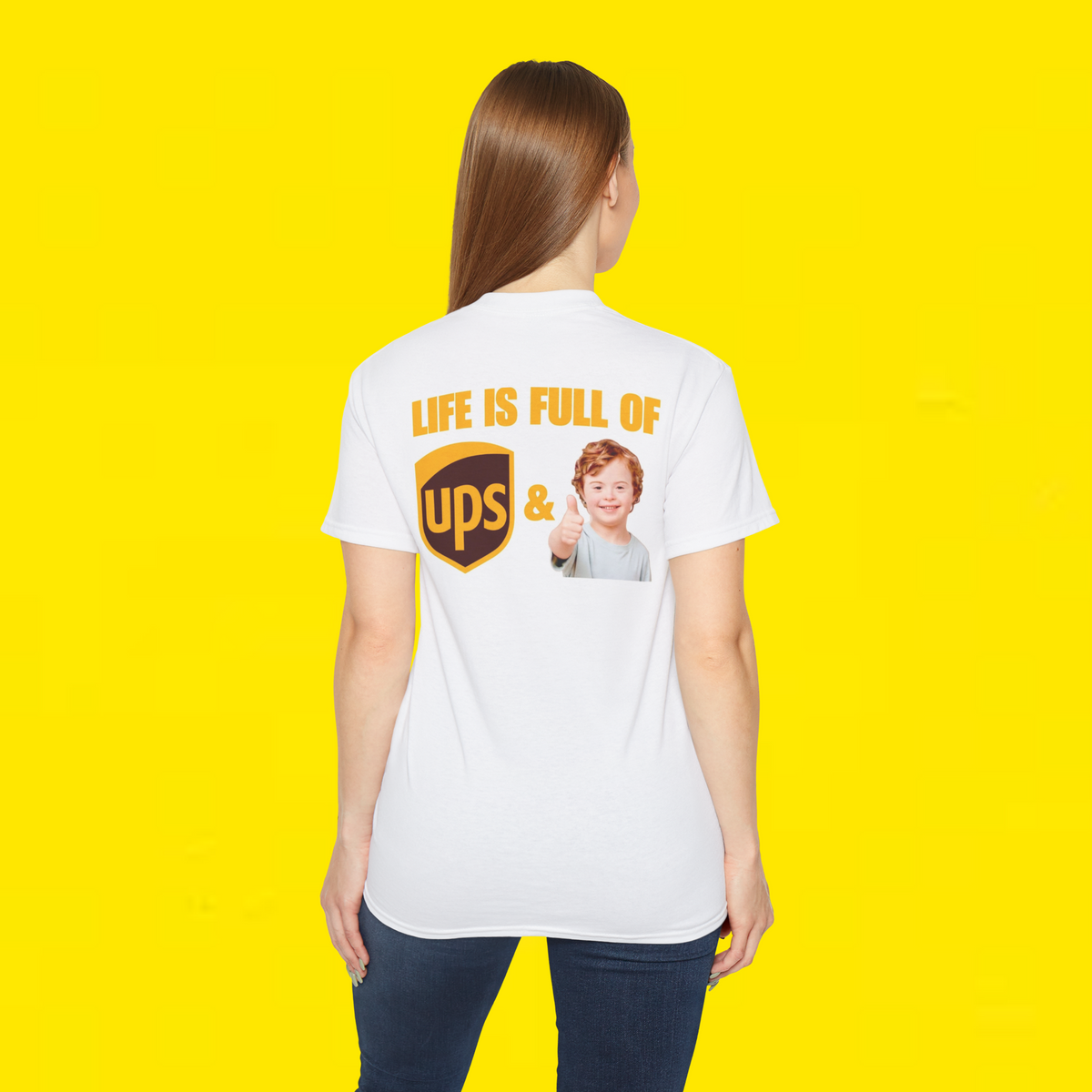 
Life Is Full of UPS and Downs Delivery Positive shirt
