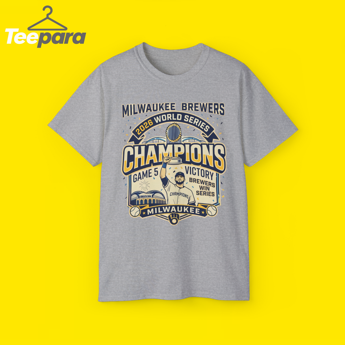 MLB Milwaukee Brewers 2026 World Series Champions Game 5 Shirt