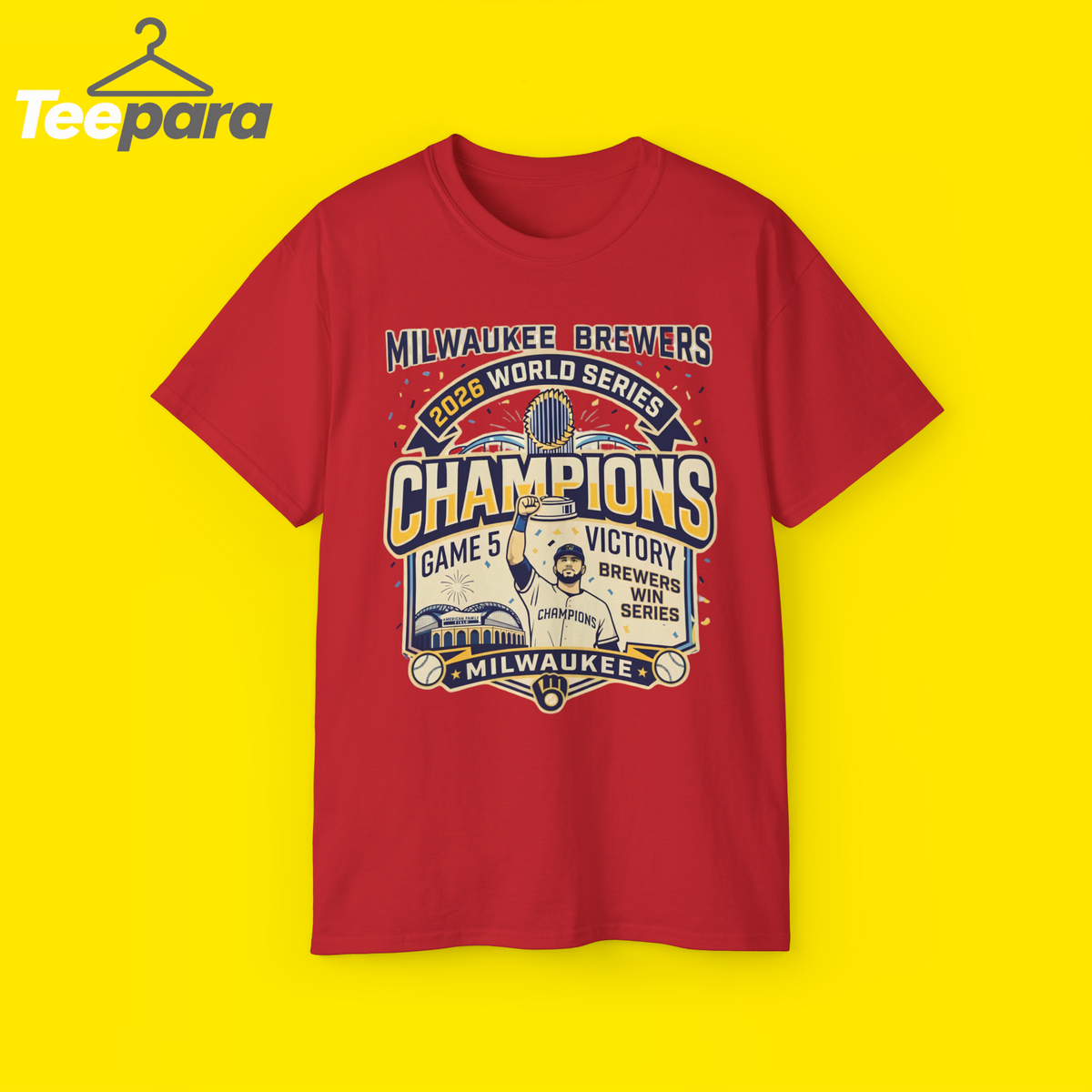 MLB Milwaukee Brewers 2026 World Series Champions Game 5 Shirt