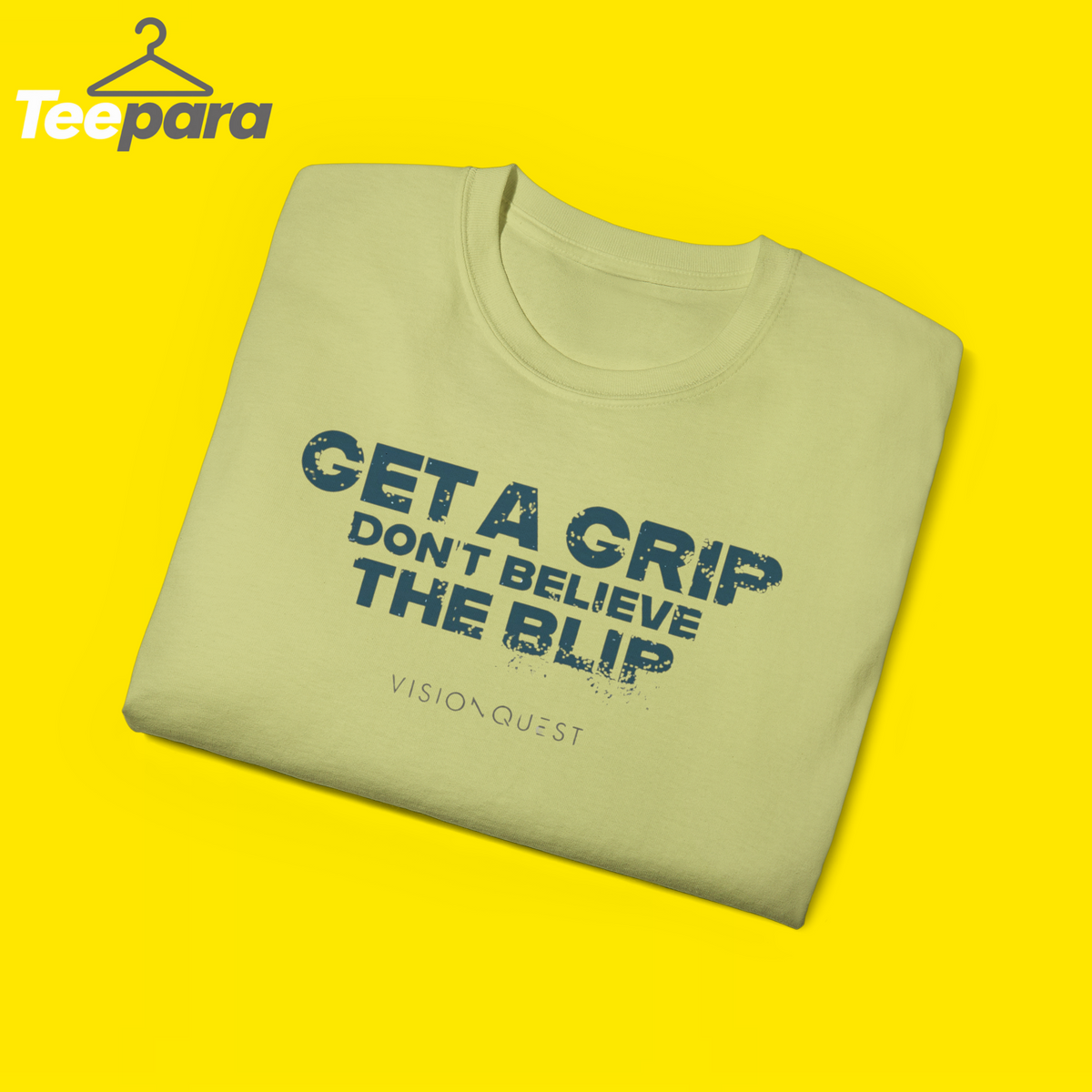 Marvel VisionQuest Get A Grip Don't Believe The Blip Quote Mineral Wash T-Shirt