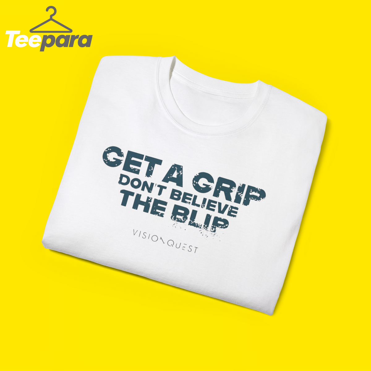 Marvel VisionQuest Get A Grip Don't Believe The Blip Quote Mineral Wash T-Shirt