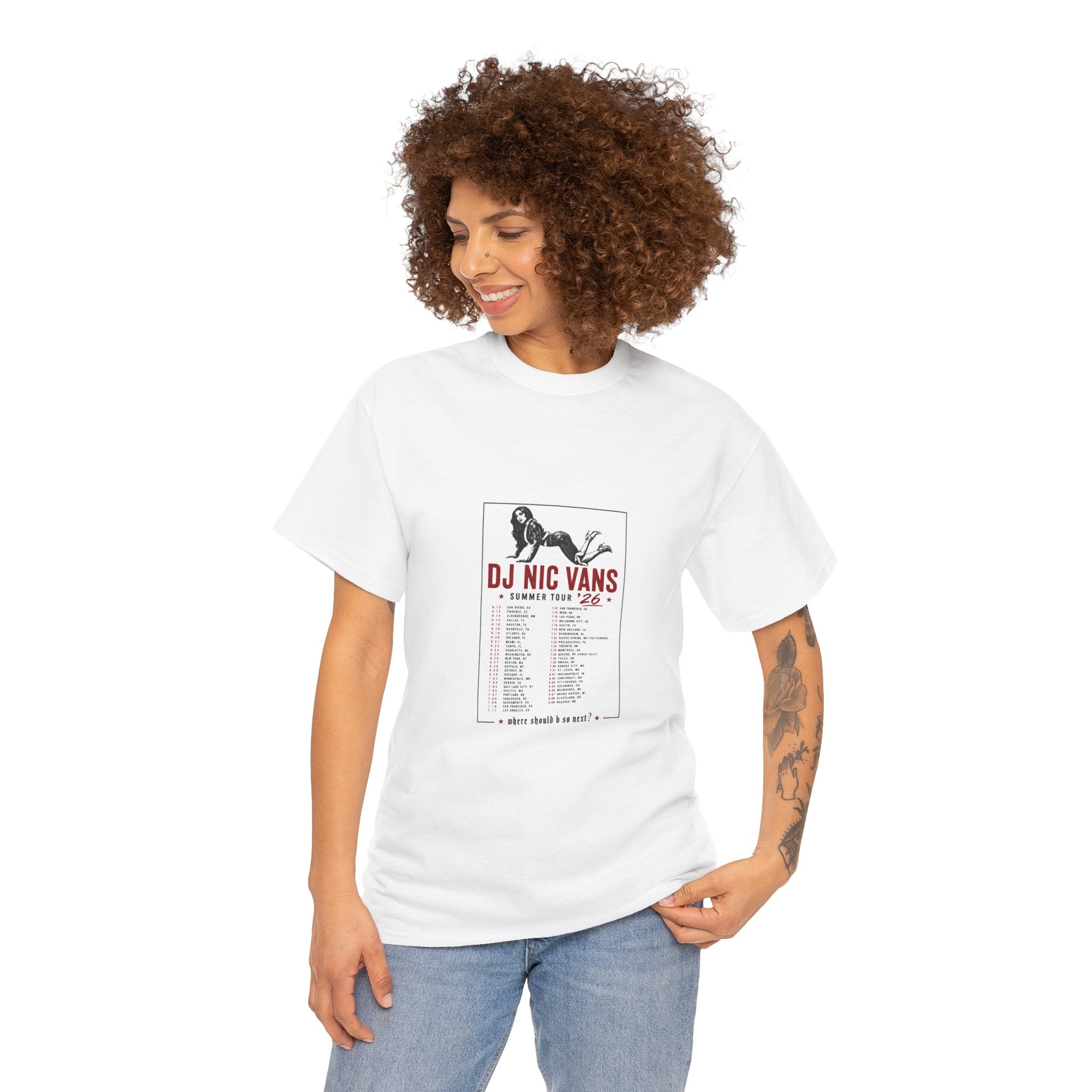 DJ Nic Vans Summer Tour 26 Shirt women