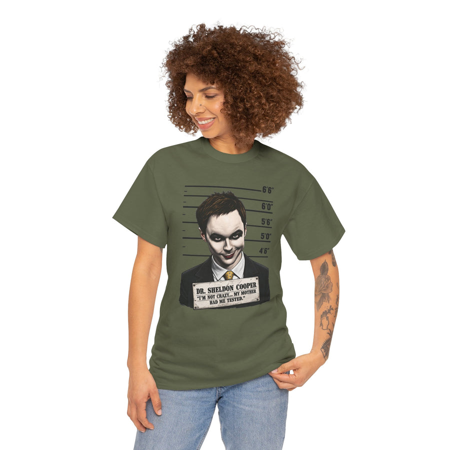 Sheldon Cooper Joker Mugshot Shirt‏ women